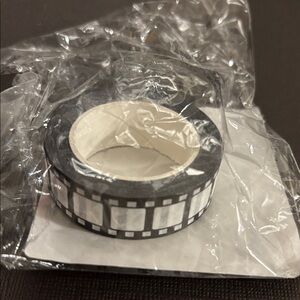 Vintage Film Reel Washi Tape • 3 for $20 • Retro Cinema Scrapbook Tape